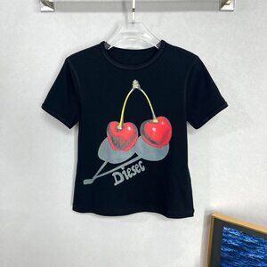 Diesel new cherry print short-sleeved T-shirt